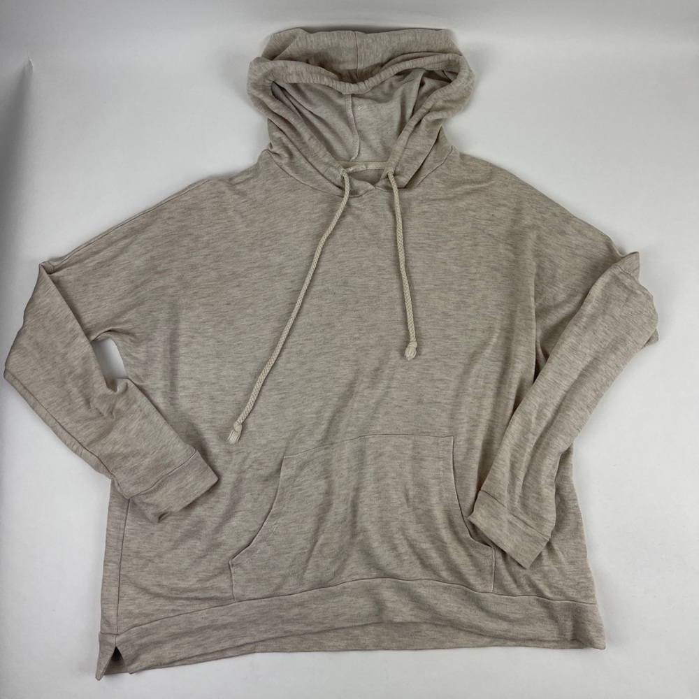 Tresics Hoodie Womens Small Tan Drawstring Pocket